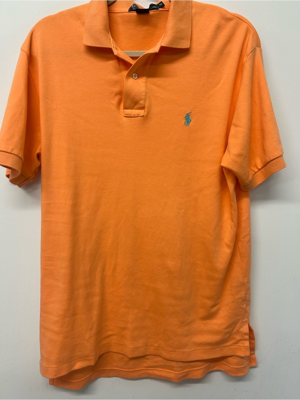 Ralph Lauren Orange Short Sleeve Polo with Embroidered Pony
